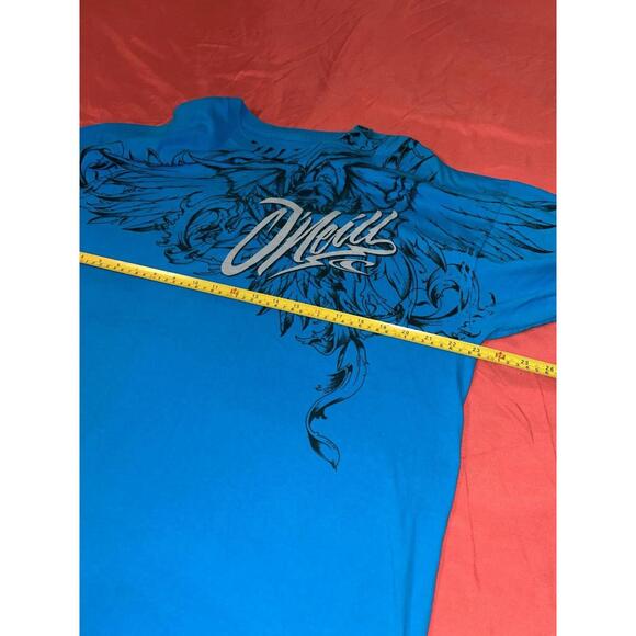 Y2K O’neill Blue Tee Mens Shirt XL Surf Skate Affliction style 100% Cotton VTG - Picture 3 of 4